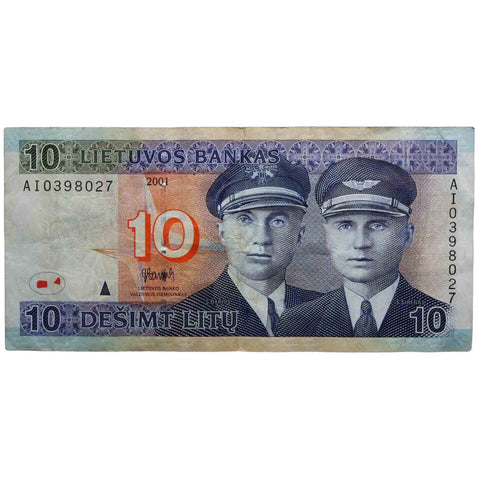 10 Litu Banknote Lithuania