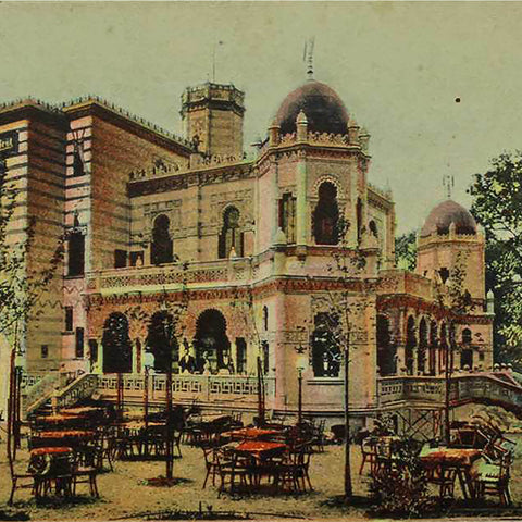 1900s Germany Wiesbaden Cafe Orient under den Eichen Postcard