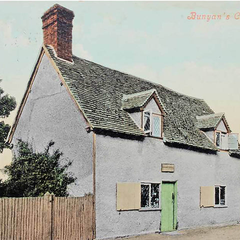 1911s Great Britain Elstow John Bunyan Cottage Postcard