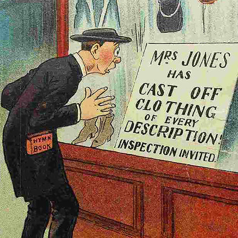 1904s Antique Comic Postcard “What, another indecent exhibition”