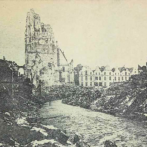 1914-17 France The Belfry Word War I Postcard