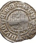 1504 - 1509 Henry VII Half Groat England Coin Profile issue, York Mint, Rose mintmark, Archbishop Bainbridge