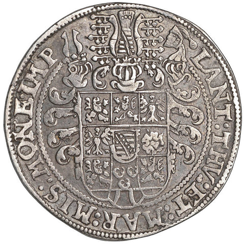 1575 1 Thaler Saxe-Weimar Germany Coin Friedrich Wilhelm I and Johann III