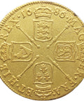 1686 Guinea James II Coin UK Gold 2nd bust
