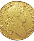 1701 Guinea William III Coin UK Gold 2nd bust Narrow Crowns