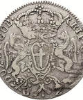 1792 2 Lire Republic of Genoa Coin Italy Silver