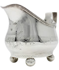1797-1816 Antique George III Era Sterling Silver Cream Jug Silversmith Joseph Hicks Exeter Hallmarks
