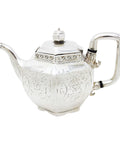 1844 Antique Victorian Era Sterling Silver Tea Pot Silversmith Joseph Angell I & Joseph Angell II London Hallmarks