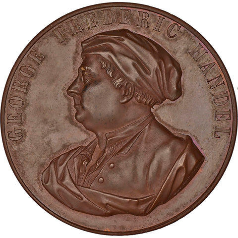 1859 Centenary of the Death of Handel Medal by W.J. Taylor