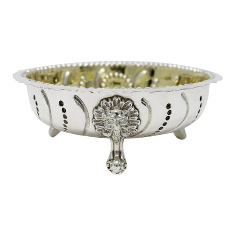 1860 Antique Victorian Era Sterling Silver Sugar Bowl Robert Harper London Hallmarks