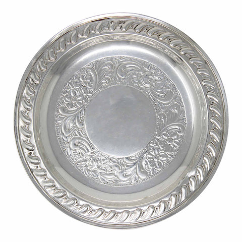 1887 Antique Victorian Era Sterling Silver Dish Silversmith Howell & James Ltd (James Rossiter Behenna) Sheffield Hallmarks