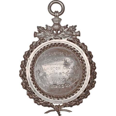 1887 Silver Prize Medal House Athletics Challenge Cup Wellington College