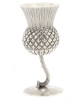 1891 Antique Victorian Thistle Goblet 'Dinna Forget 'Silver Hallmarked Edinburgh