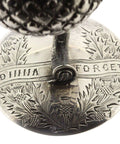 1891 Antique Victorian Thistle Goblet 'Dinna Forget 'Silver Hallmarked Edinburgh