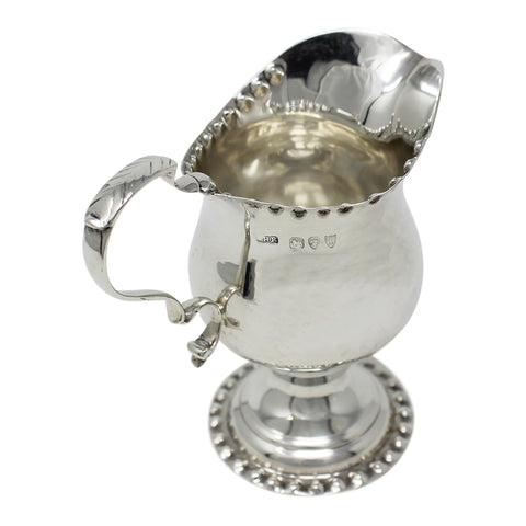 1894 Antique Victorian Era Sterling Silver Cream Jug Silversmith John Henry Rawlings London Hallmarks