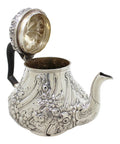 1894 Antique Victorian Era Sterling Silver Tea Pot Silversmiths Dobson & Sons (Thomas William Dobson) London Hallmarks