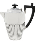 1898 Antique Victorian Era Sterling Silver Coffee Pot Silversmiths John Millward Banks Chester Hallmarks