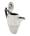1898 Antique Victorian Era Sterling Silver Coffee Pot Silversmiths John Millward Banks Chester Hallmarks