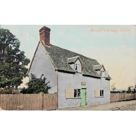 1911s Great Britain Elstow John Bunyan Cottage Postcard