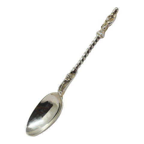 1901 Antique Victorian Era Sterling Silver Apostle Set Six Tea Spoons with original Case Silversmith William Hutton & Sons Ltd London Hallmarks