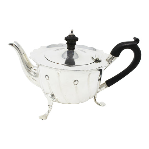 1901 Antique Victorian Era Sterling Silver Bachelor Teapot George Howson Birmingham Hallmarks