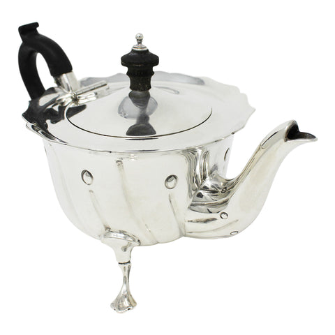 1901 Antique Victorian Era Sterling Silver Bachelor Teapot George Howson Birmingham Hallmarks