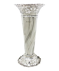 1902 Antique Edwardian Era Large Sterling Silver Vase Pierced Decoration Silversmiths Sibray, Hall & Co Ltd (Charles Clement Pilling) London Hallmarks