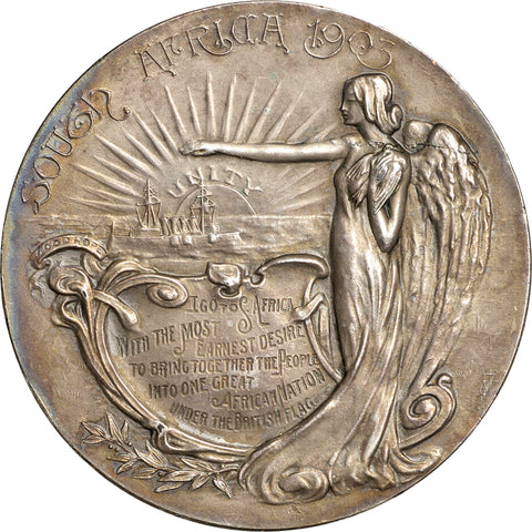 1903 South Africa Medal Visit of Joseph Chamberlain relating to the Boer War
