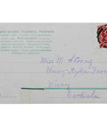 1905s Edwardian Era Romantic Love Postcard King Edward VII One Penny Stamp