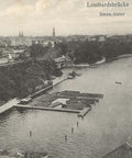 1909 Germany Hamburg Lombardsbrücke Innen Alster Antique Postcard