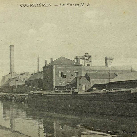 1910s France Courrières Fosse n° 8 Postcard