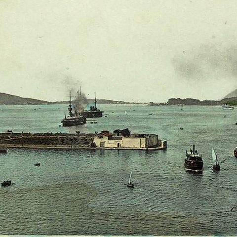 1910s France Toulon Entrée du port Postcard