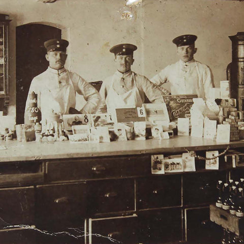 1910’s Antique Soldiers canteen shop photograph of German Soldiers taken pre-World War 1