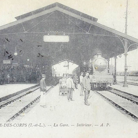 1910s France Saint-Pierre-des-Corps , La Gare Postcard