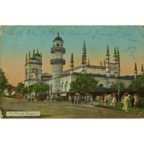 1910s Burma Yangon Rangoon Postcard