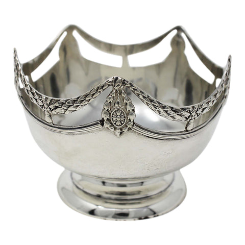 1911 Antique George V Era Sterling Silver Ornamental Sugar Bowl Silversmith Alexander Clark & Co Ltd Birmingham Hallmarks
