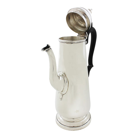 1914 Antique George V Era Sterling Silver Coffee Pot Silversmiths Mappin & Webb Ltd Sheffield Hallmarks