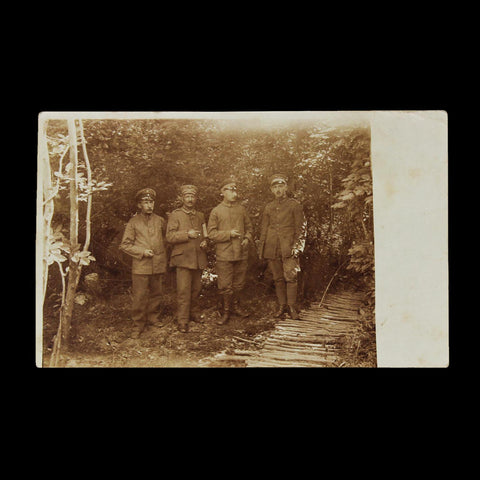 1917 Antique Soldier Group Photograph of German Soldiers World War 1 Military Postcard Germany Army WW1 History