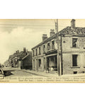 1917s France Word War I Ruins Calais Chantilly’s Street Bombarded Houses Postcard
