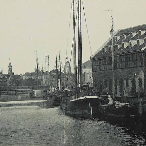 1918 Antique Memel Hafenparlie Klaipėda Prussia Germany Lithuania Postcard