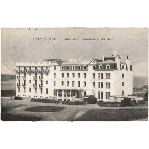 1925 France Saint-Briac Hotel des Panoramas et du Golf Antique Postcard
