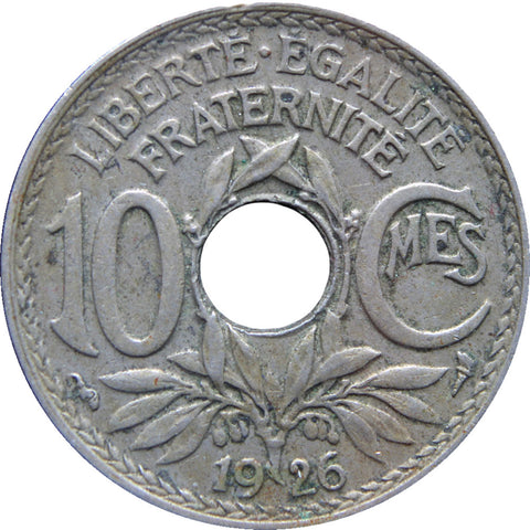 1926 France 10 Centimes Coin