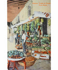 1930s Havana, Fruit stand Postcard. Habana, puesto de frutas