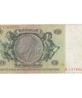 1933 50 Reichsmark Germany Banknote Portrait of David Hansemann