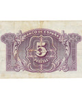 1935 5 Pesetas Spain Banknote Silver Certificate