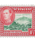 1938 1½ d Saint Vincent and The Grenadines Stamp Kingston and Fort Charlotte