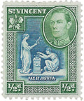 1938 ½ d Saint Vincent and The Grenadines Stamp Seal of the colony