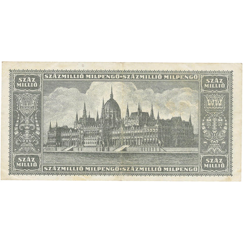 1946 100 Million Milpengo Hungary Banknote