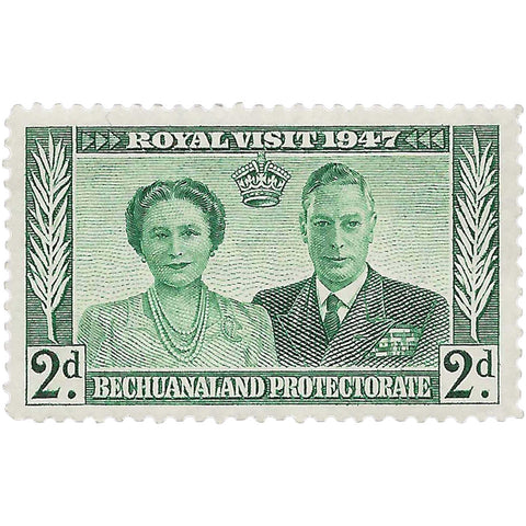 1947 2 d Bechuanaland Protectorate Stamp Visit by the Royal Family