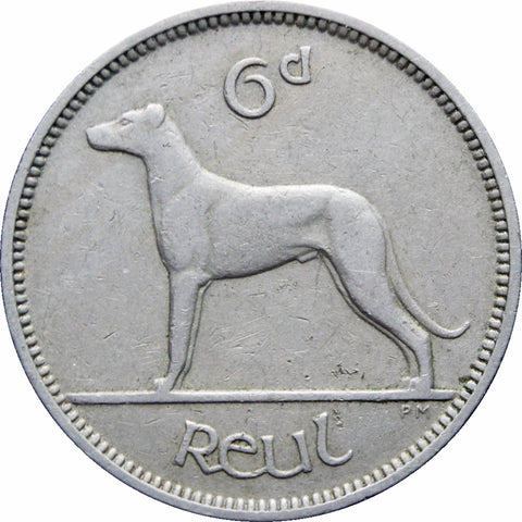 1955 Ireland 6 Pingin / 1 Reul Coin